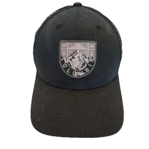 Columbia Brand Spring Grove Snap Back Hat Mesh One Size Patch Black